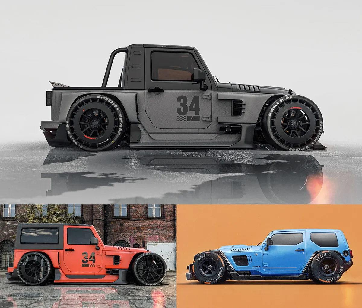 53421 diecast body kit weight reduction