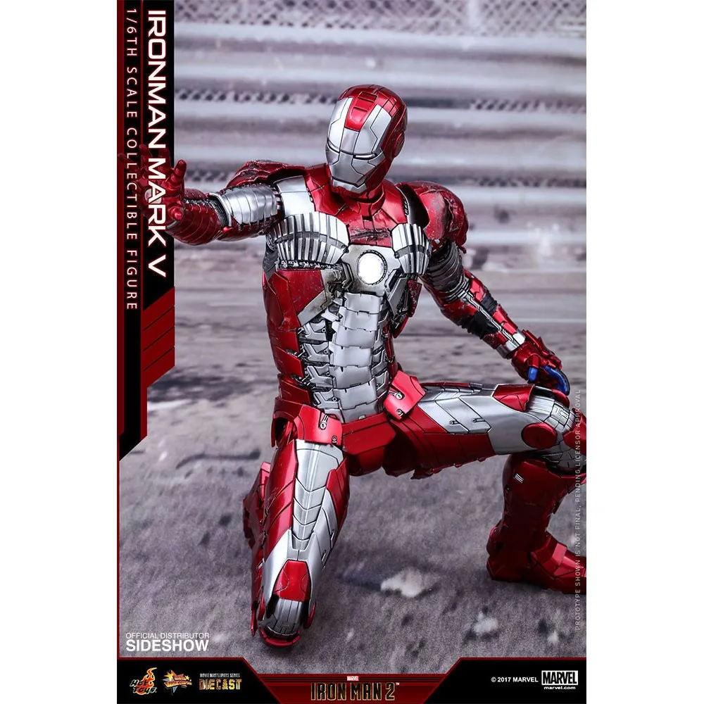 53444 iron man mark 5 hot toys diecast led