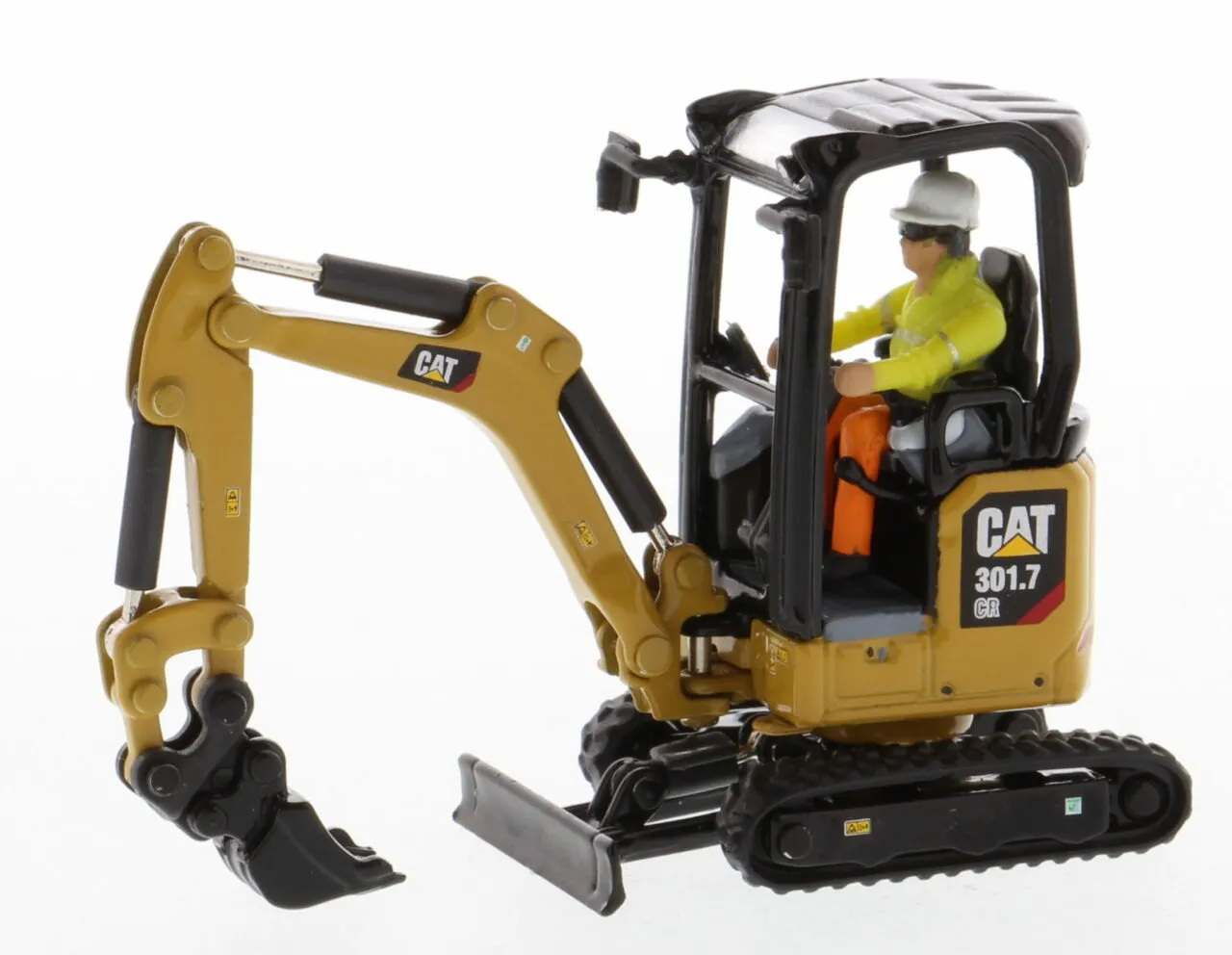 53510 diecast mini excavator detailing