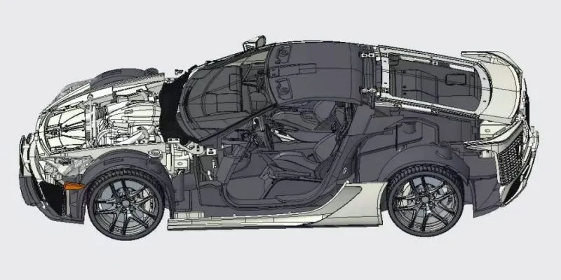 53563 diecast lexus lfa exterior